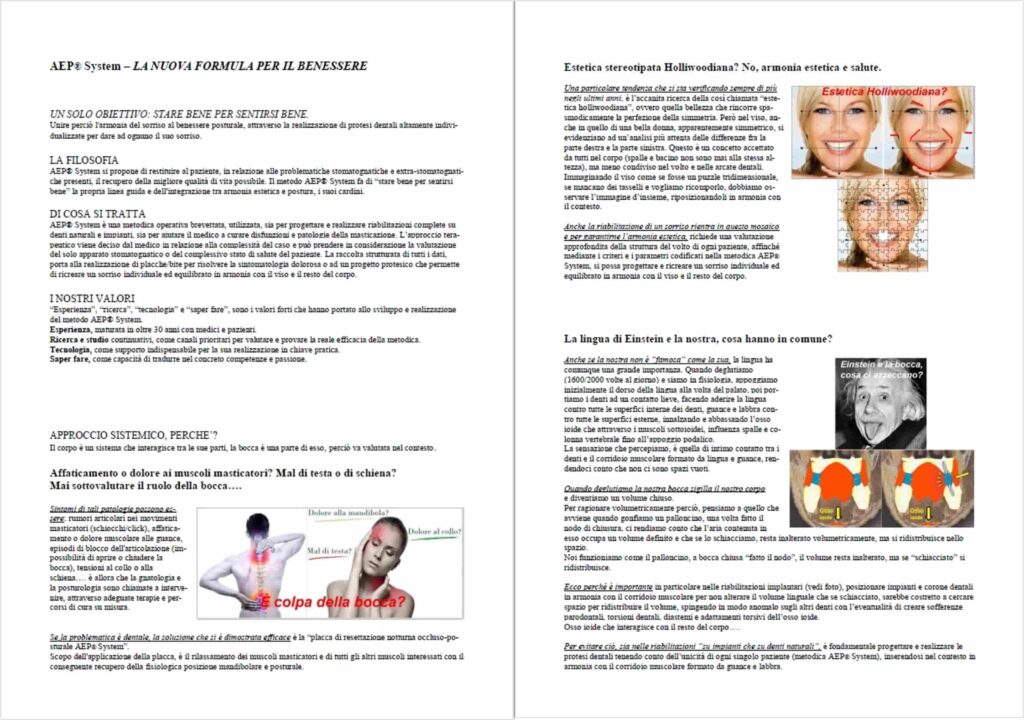 metodo aep system progettazione individualizzata del sorriso e armonia tra volto funzione e persona